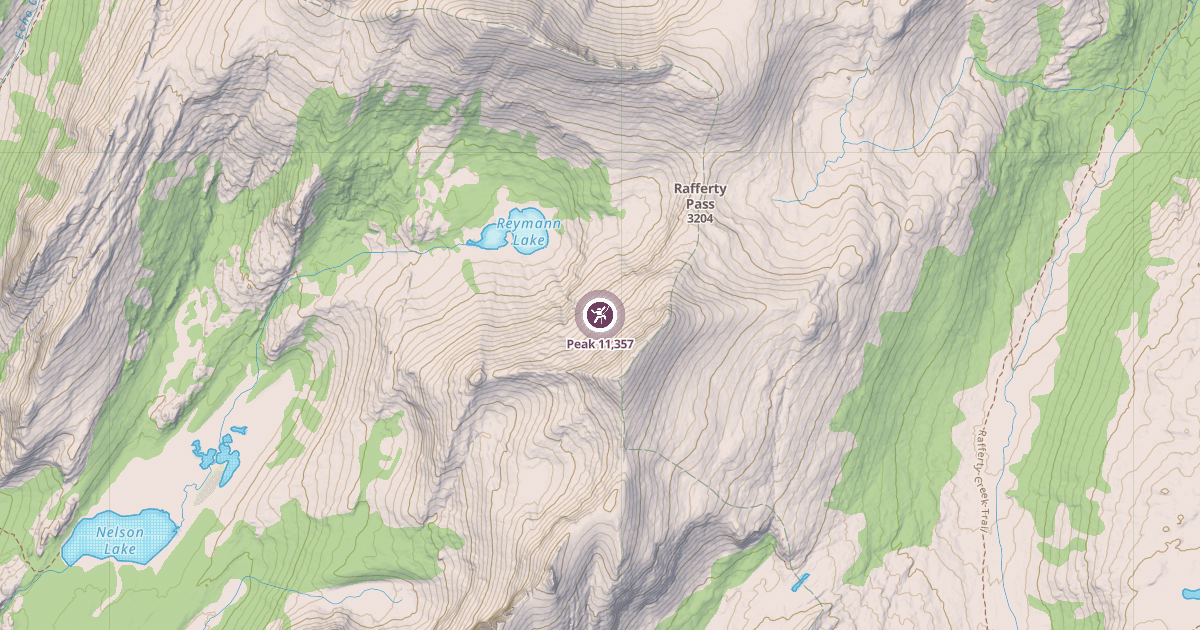 Map preview of Peak 11,357