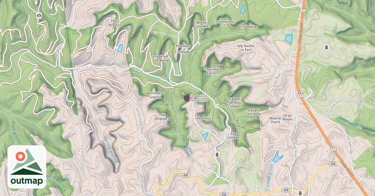 Map of On Beyond Velodrome