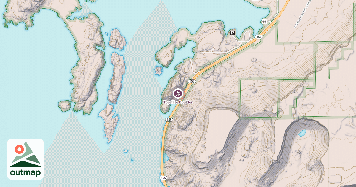 Map of Top Flite Boulder
