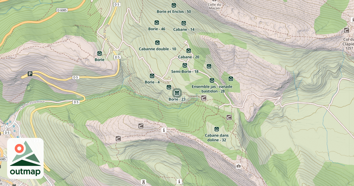 Map of Borie - 23