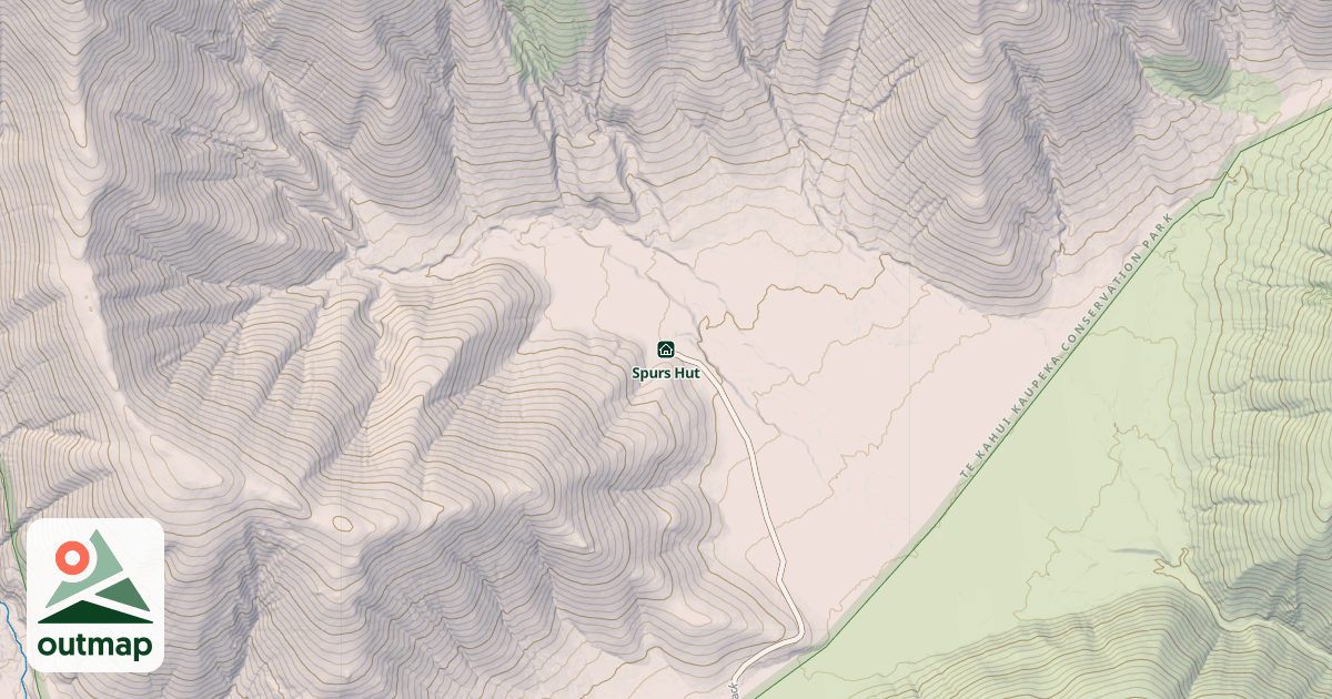 Map of Spurs Hut