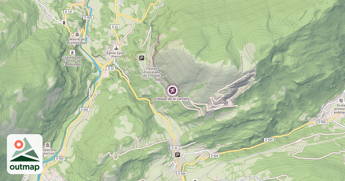 Map of Falaise de la carrière