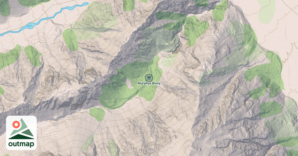 Map of Murphys Bivvy