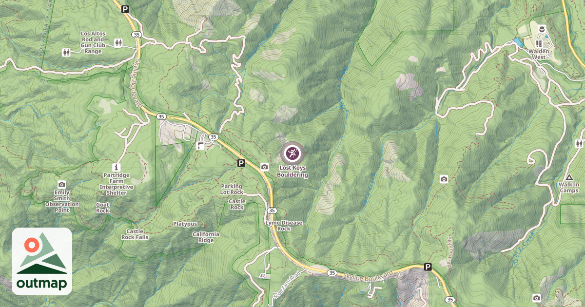 Map of Lost Keys Bouldering