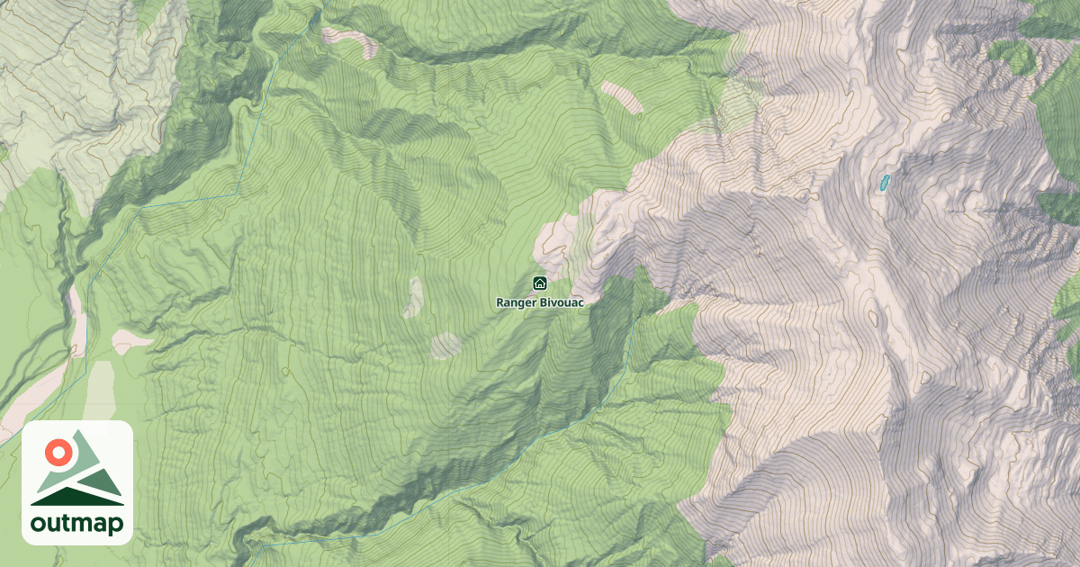 Map of Ranger Bivouac