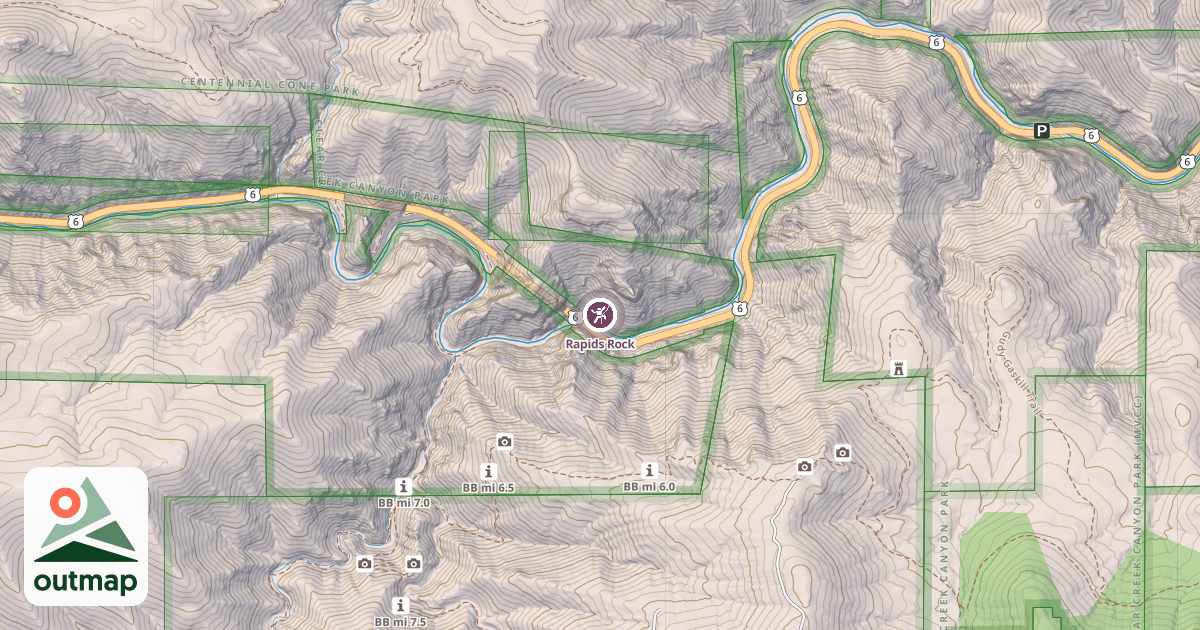 Map of Rapids Rock
