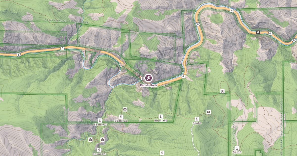 Map preview of Rapids Rock