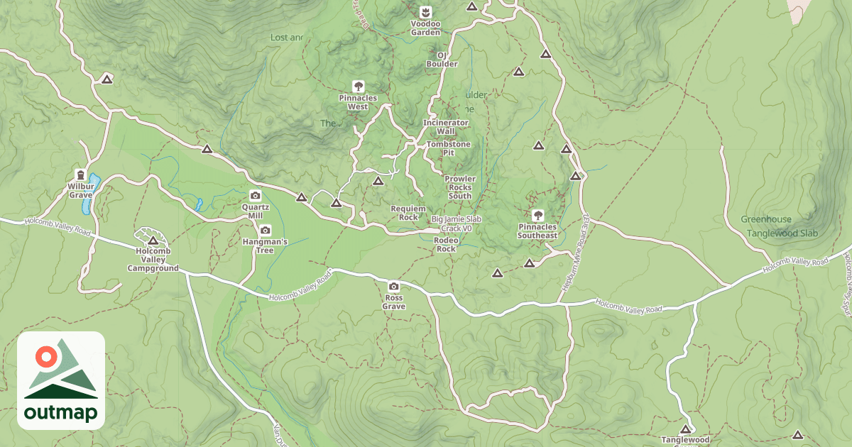 Map of Big Jamie Slab Crack