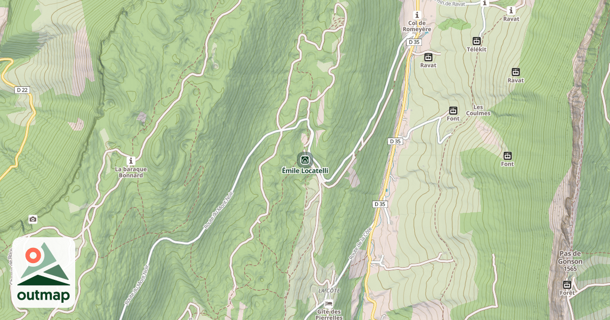 Map of Émile Locatelli