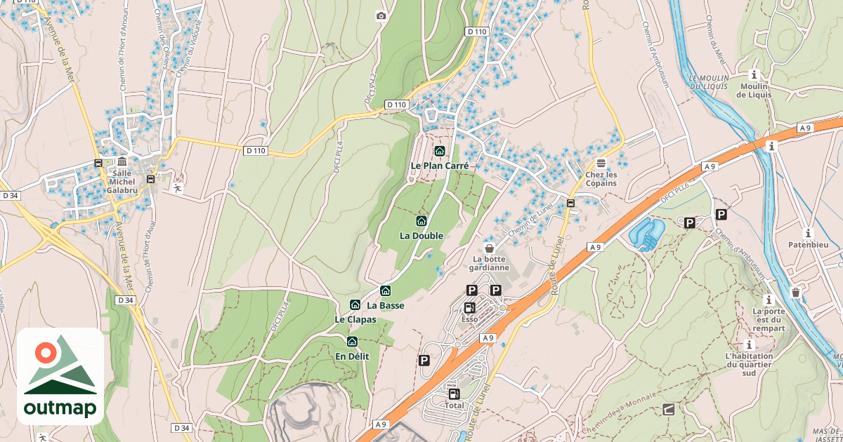 Map of La Double