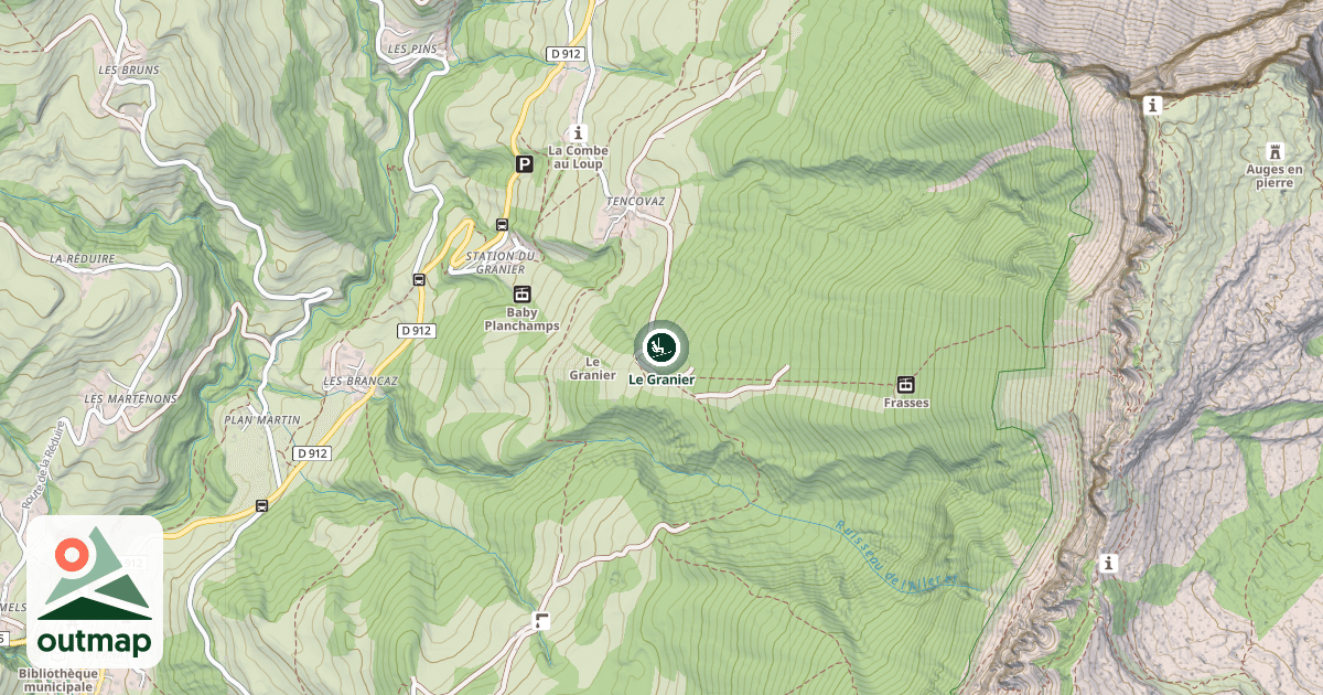 Map of Le Granier
