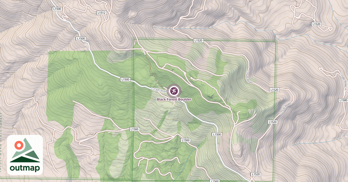 Map of Black Forest Boulder