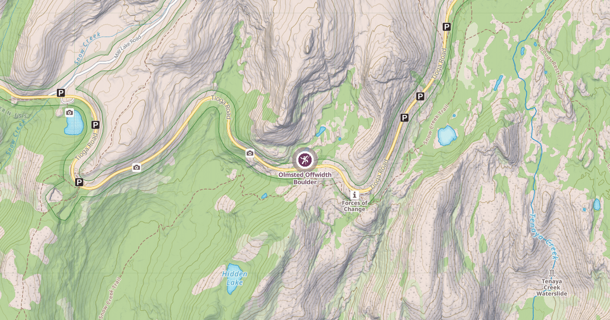 Map preview of Olmsted Offwidth Boulder