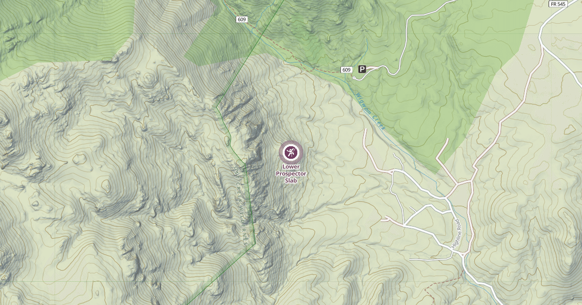 Map preview of Lower Prospector Slab