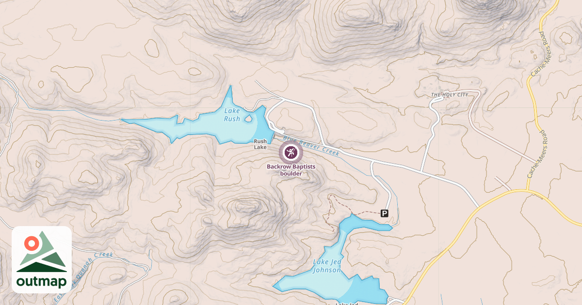 Map of Backrow Baptists boulder