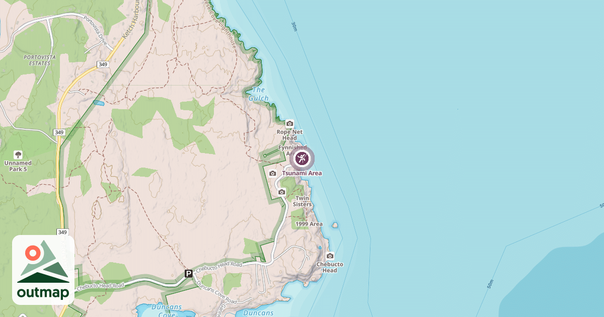 Map of Tsunami Area
