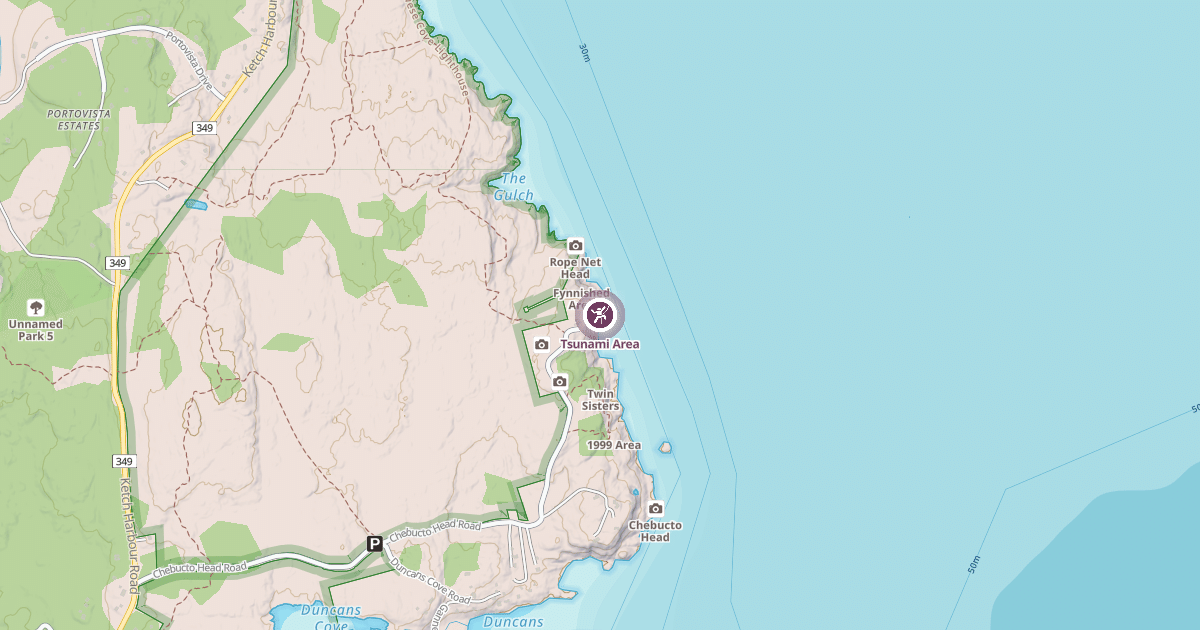 Map preview of Tsunami Area