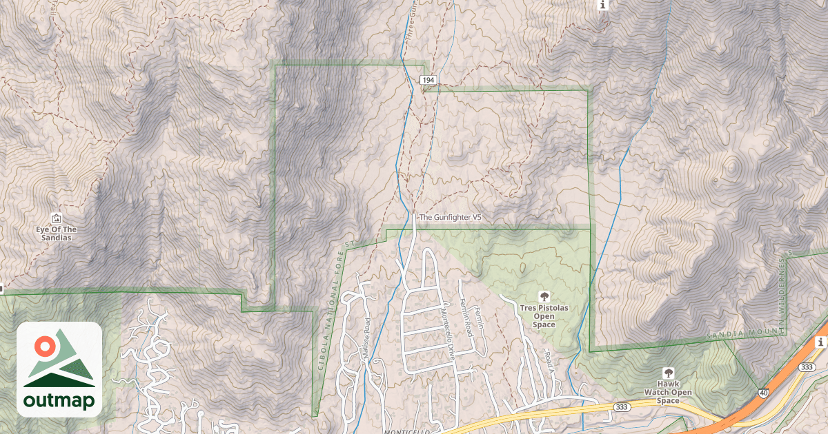 Map of The Gunfighter