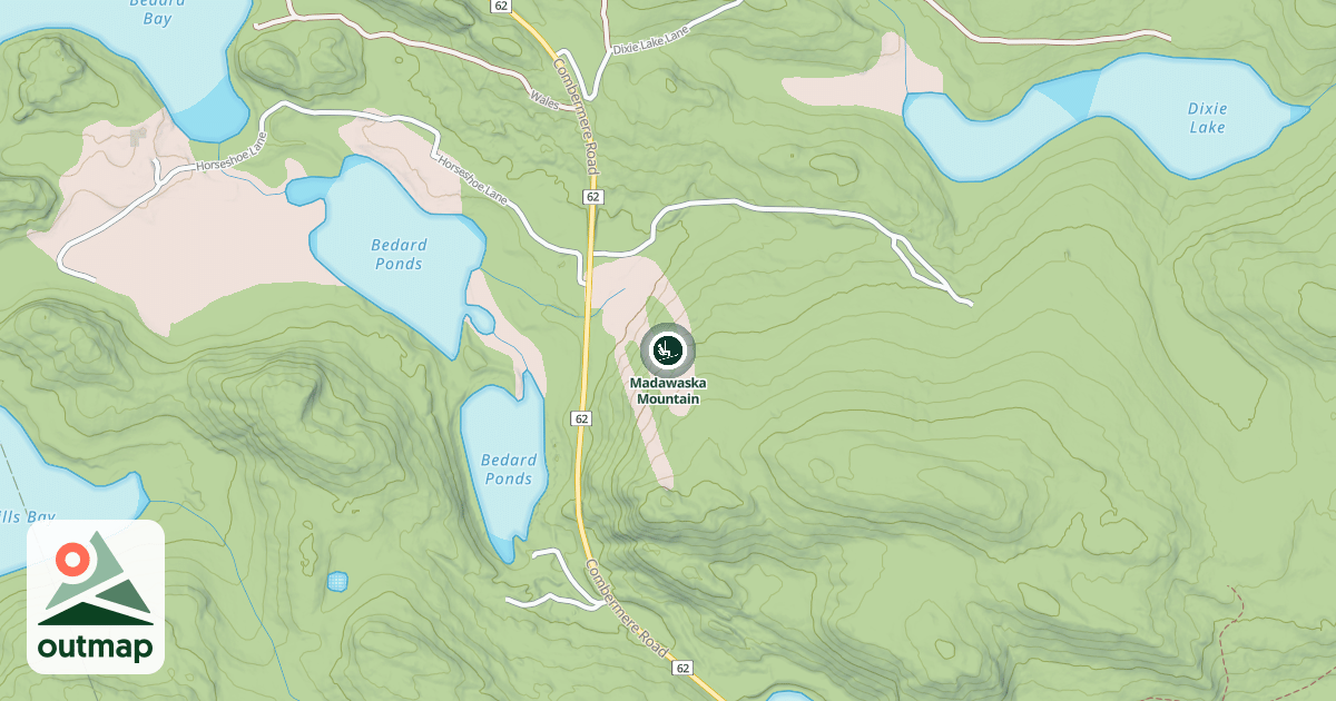Map of Madawaska Mountain