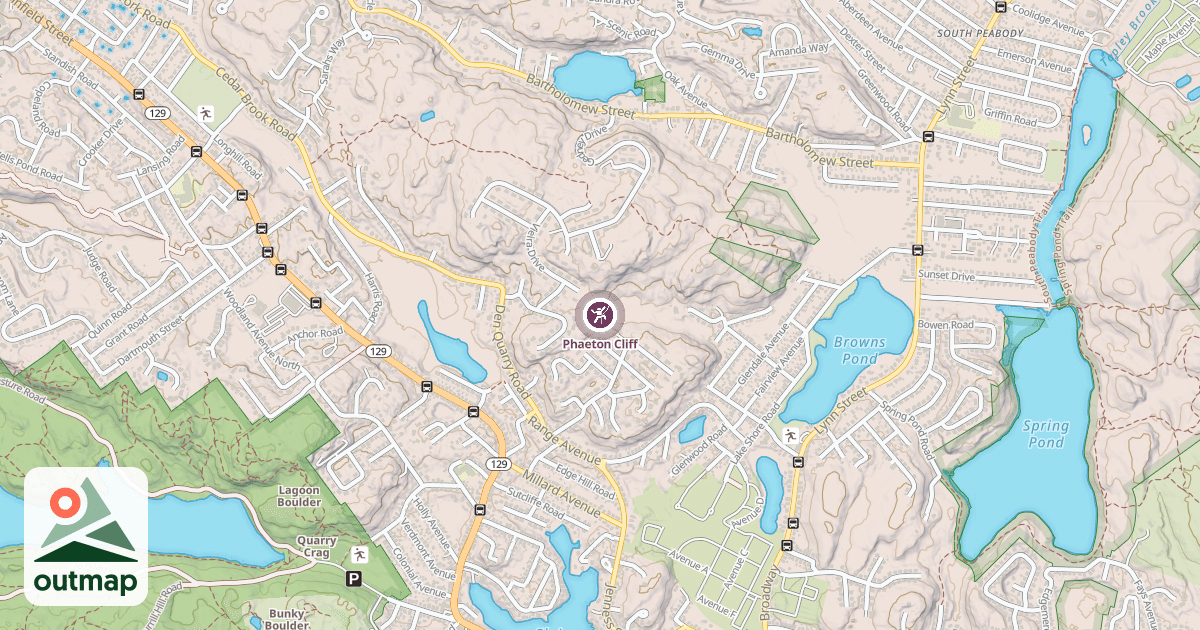 Map of Phaeton Cliff
