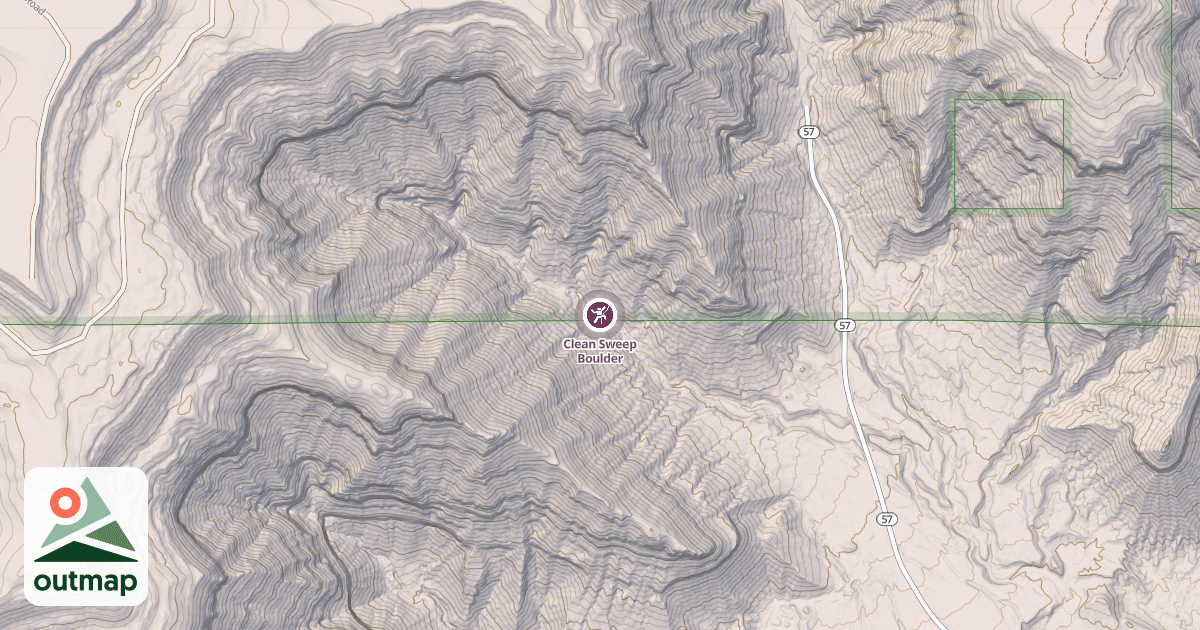Map of Clean Sweep Boulder
