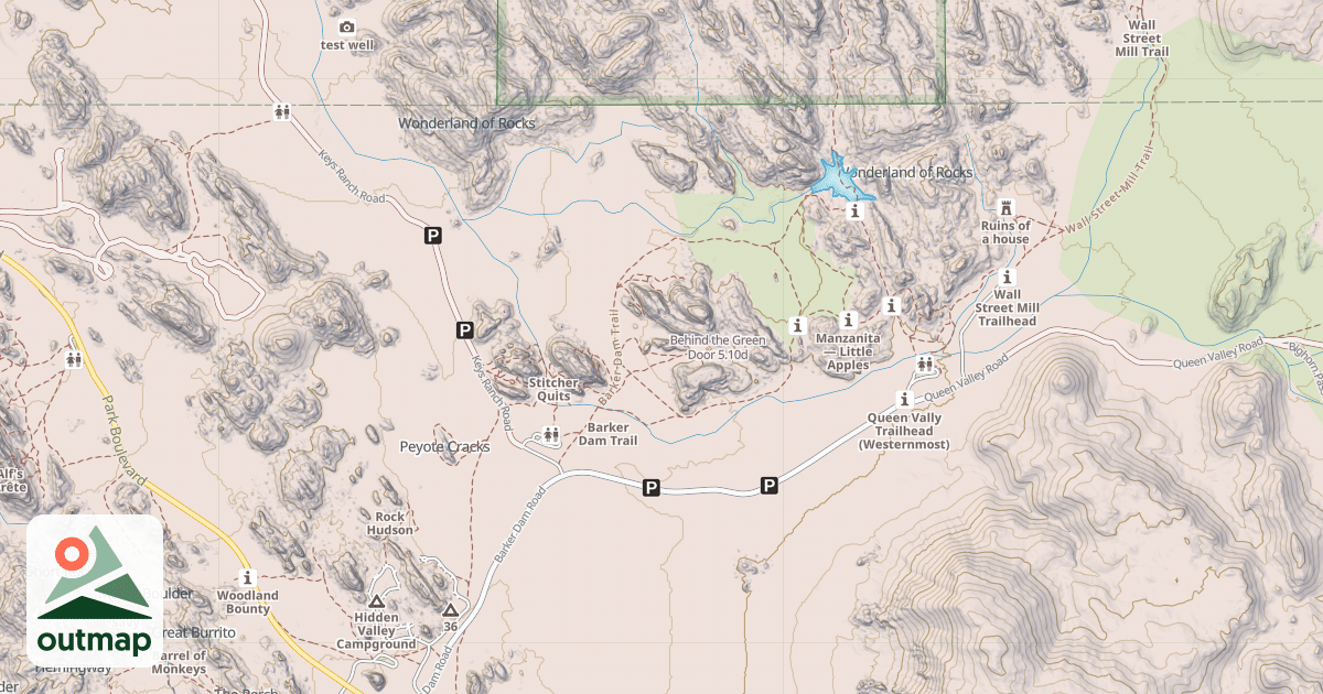 Map of Behind the Green Door