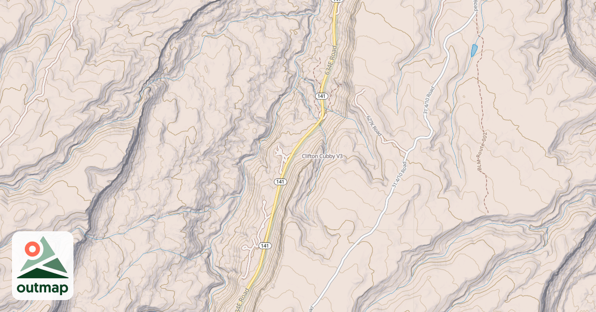 Map of Clifton Cubby