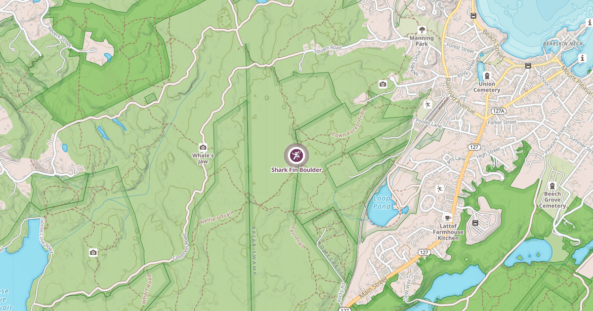 Map preview of Shark Fin Boulder