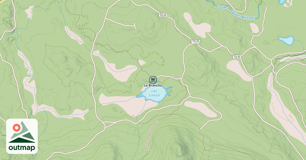 Map of Le Branchu