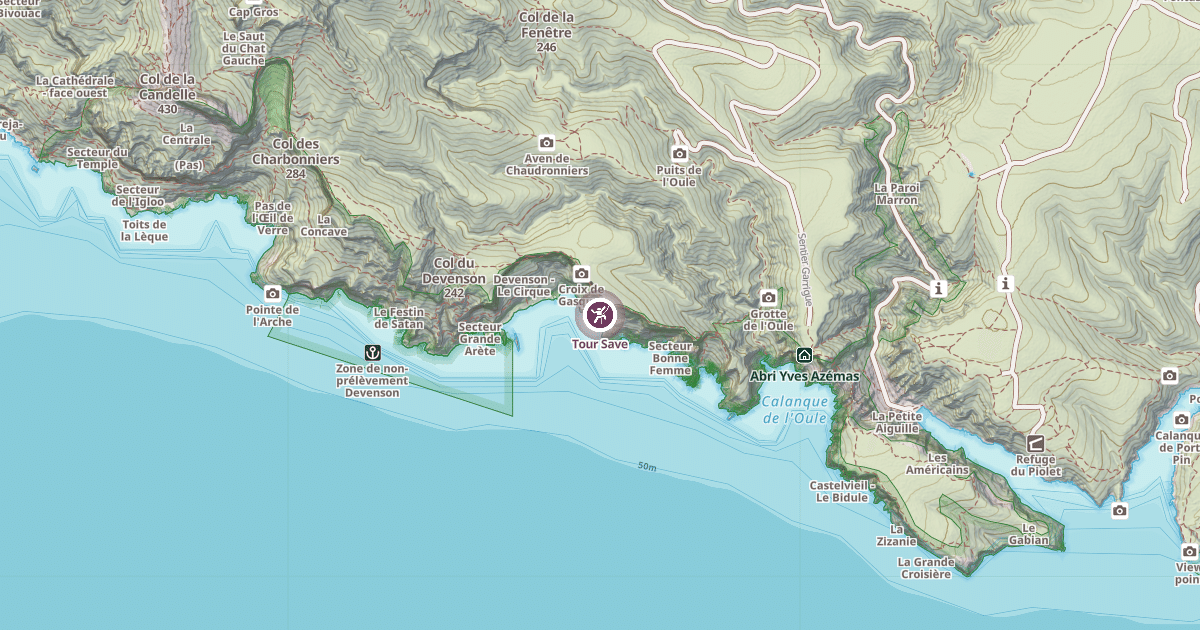 Map preview of Tour Save