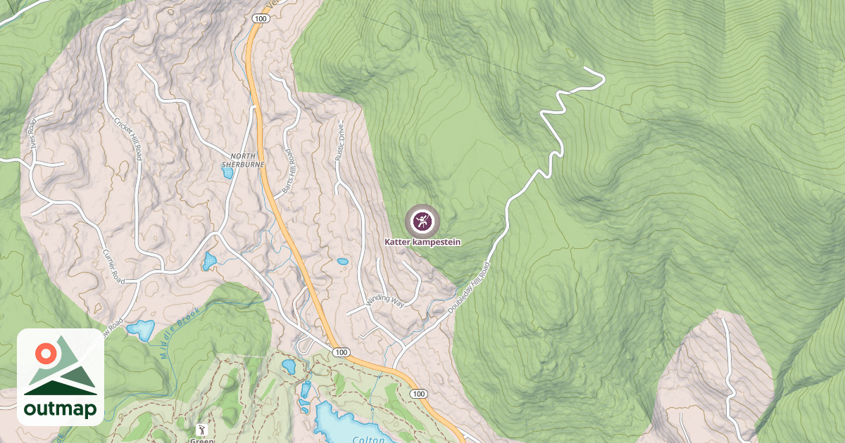 Map of Katter kampestein