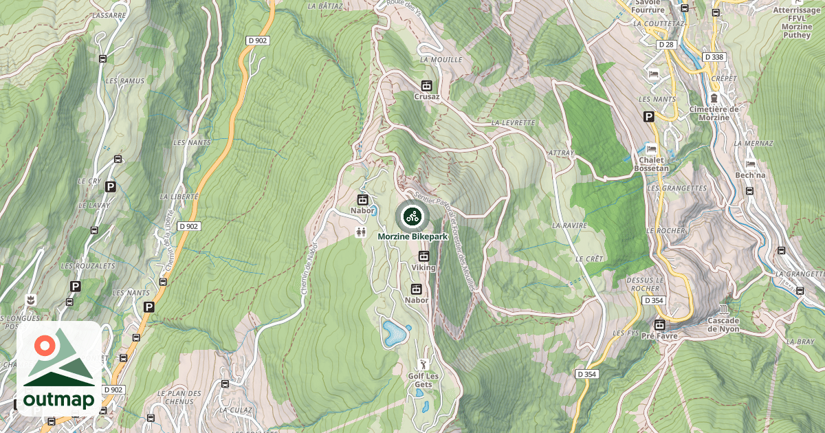 Map of Morzine Bikepark