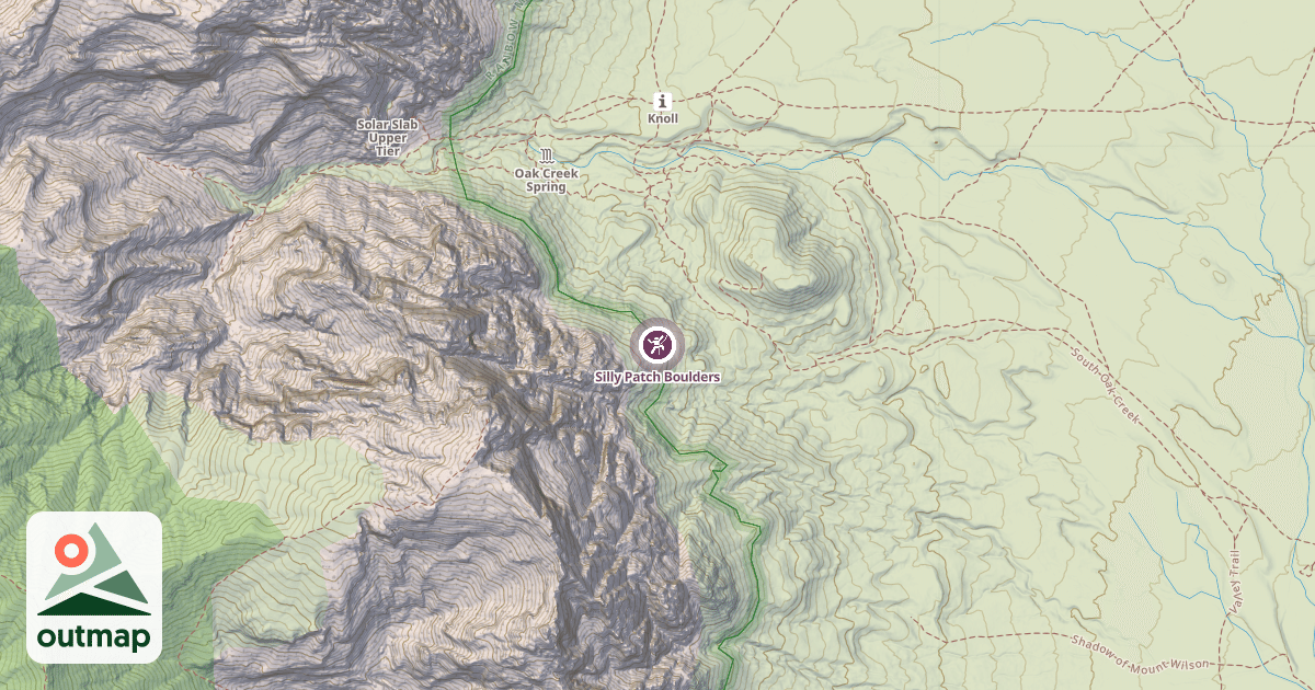 Map of Silly Patch Boulders