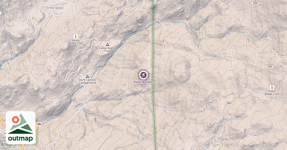 Map of Dylan Boulder