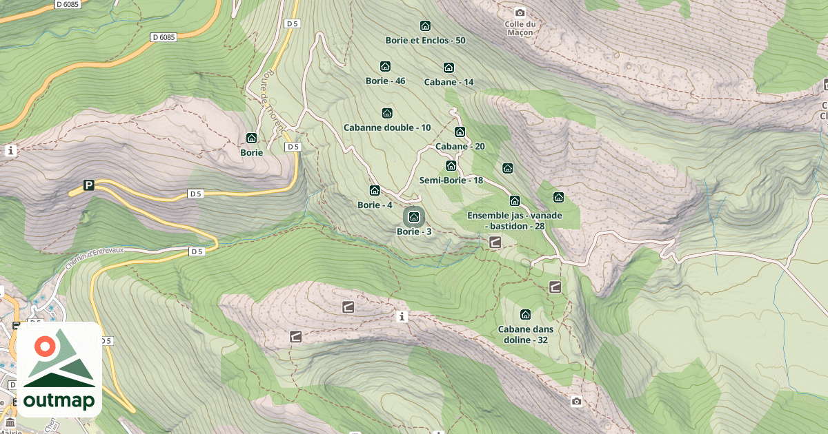 Map of Borie - 3