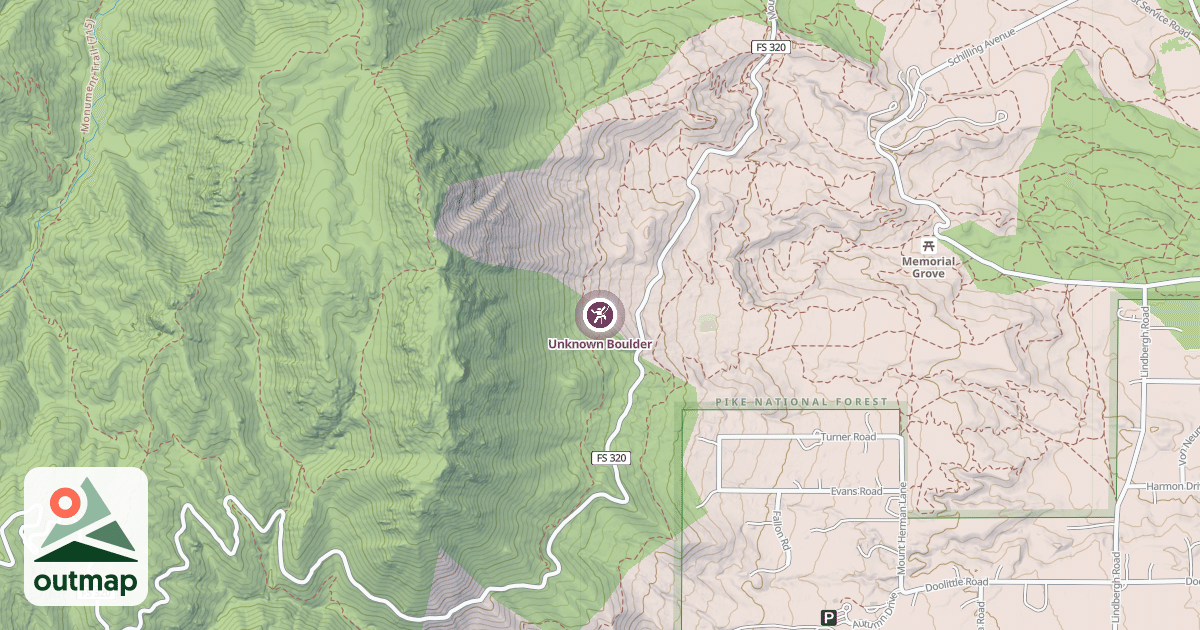 Map of Unknown Boulder