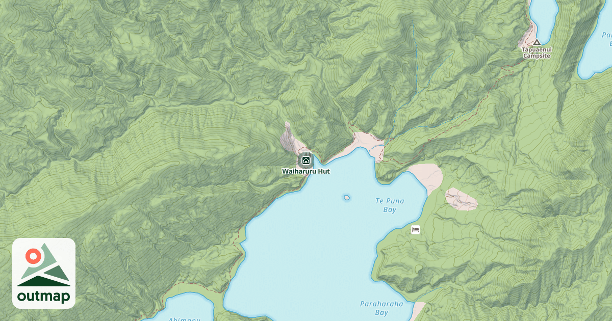 Map of Waiharuru Hut