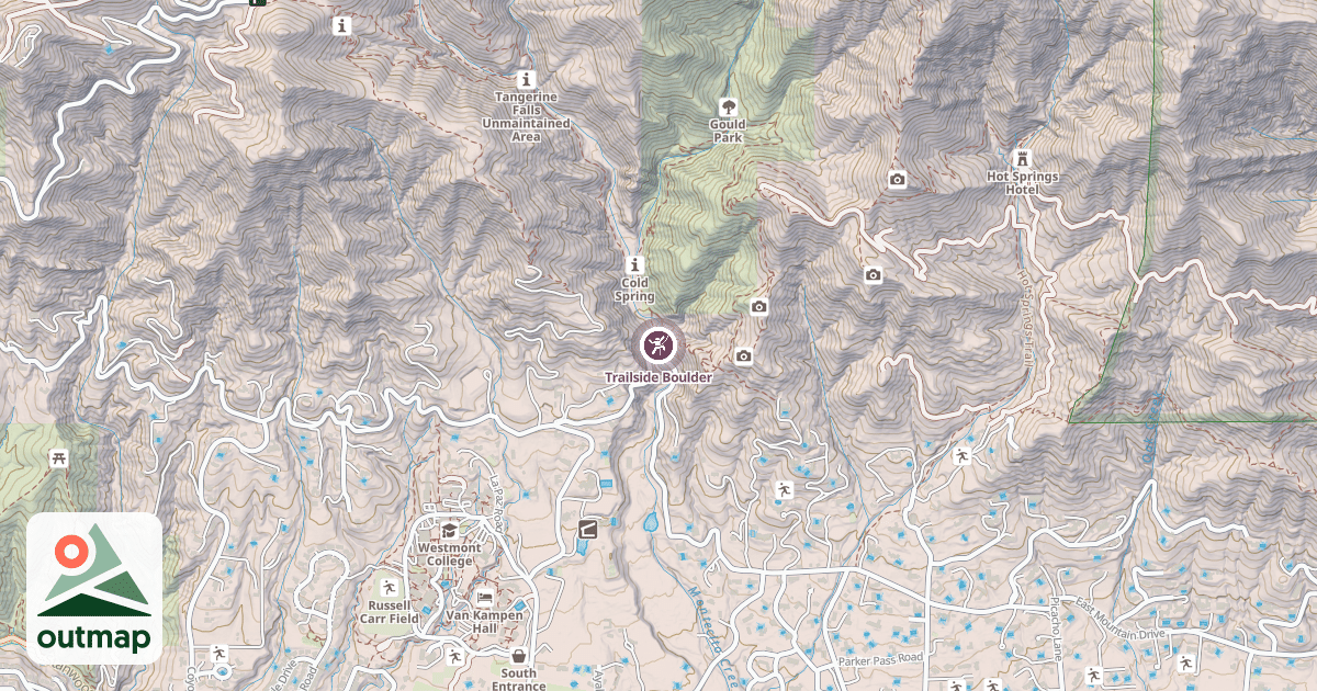 Map of Trailside Boulder