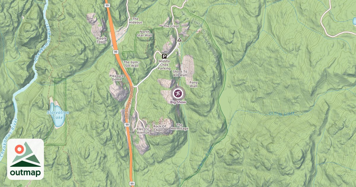 Map of Big Show