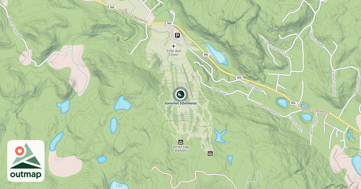 Map of Sommet Edelweiss