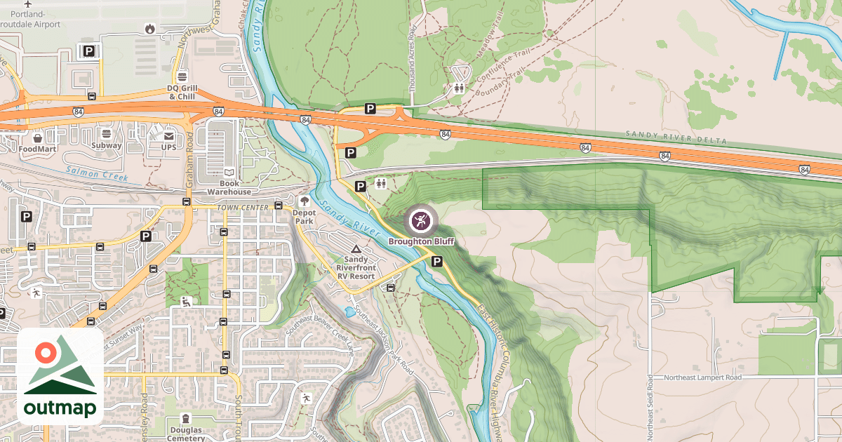 Map of Broughton Bluff