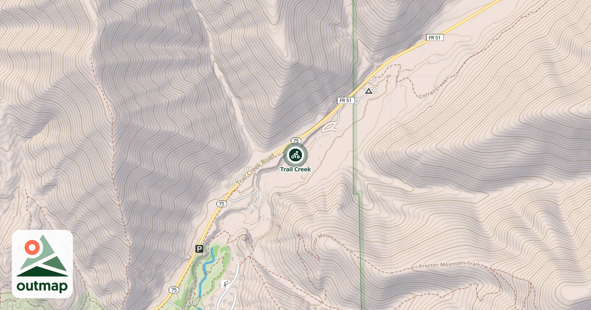 Map of Trail Creek