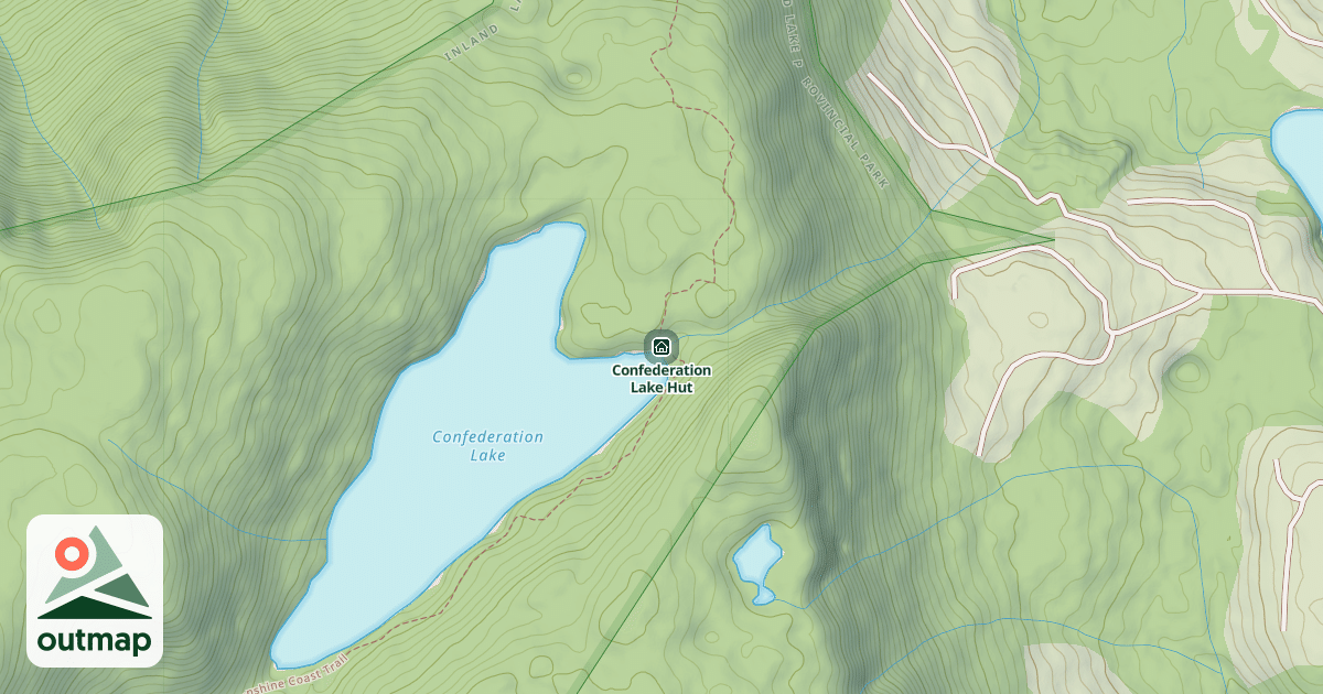 Map of Confederation Lake Hut