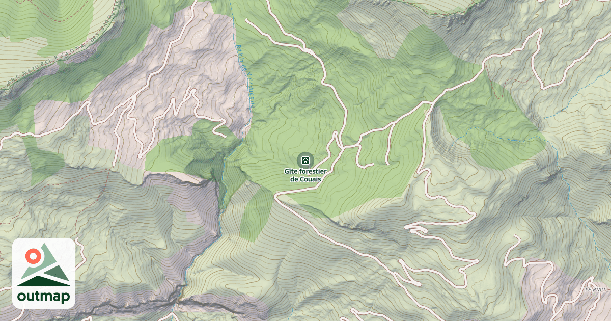 Map of Gîte forestier de Couais
