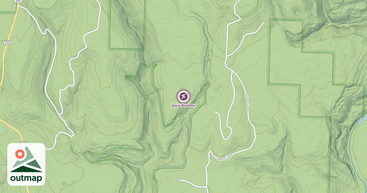 Map of Jesus Boulder