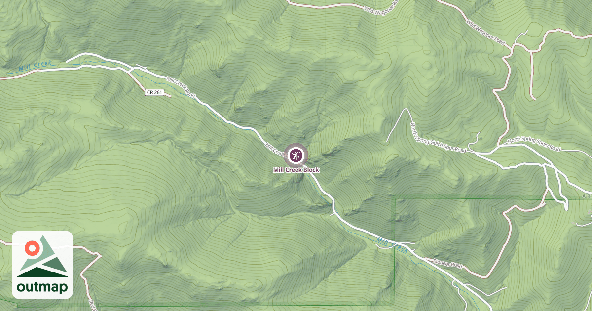 Map of Mill Creek Block