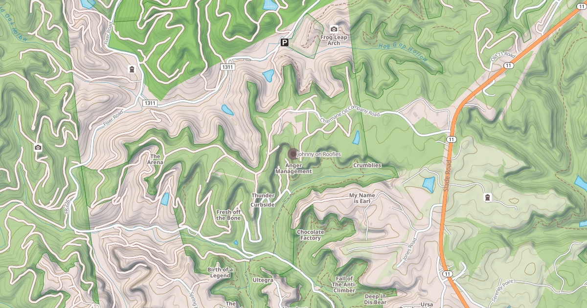 Map preview of Johnny on Roofies