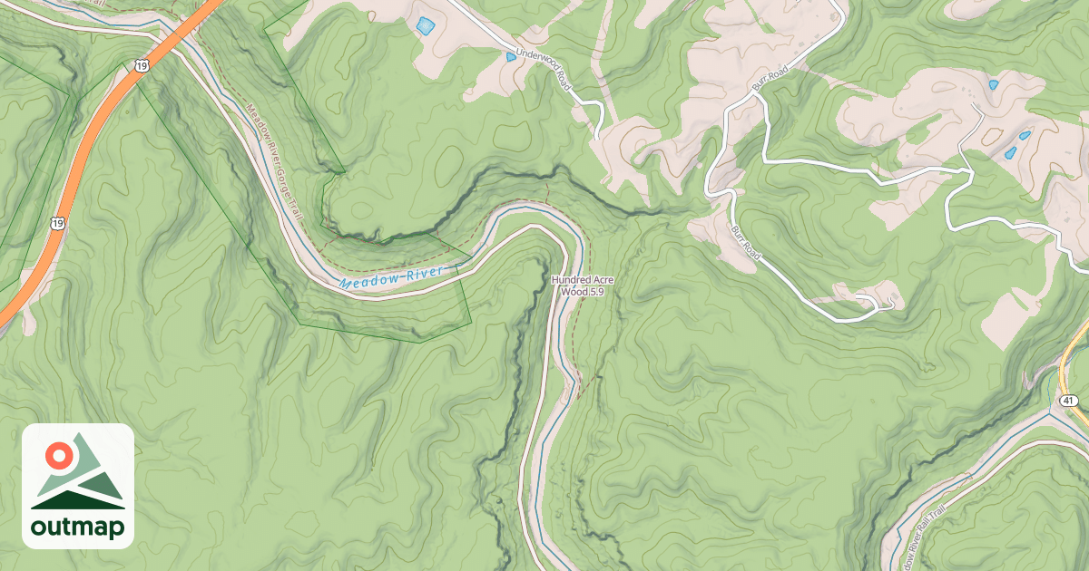 Map of Hundred Acre Wood