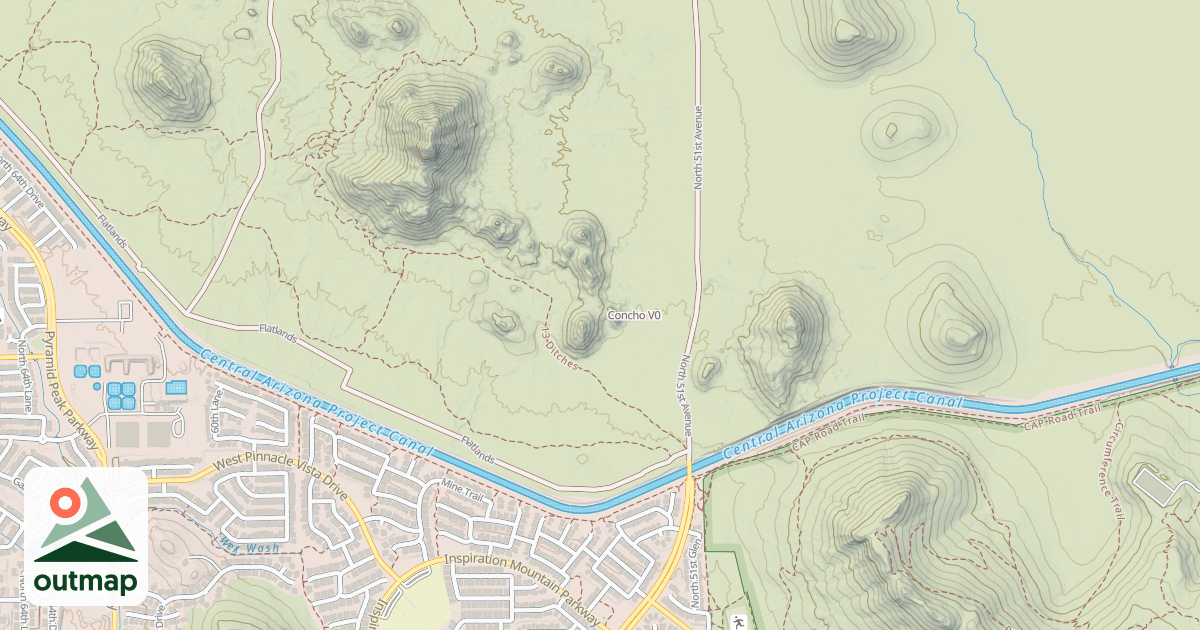 Map of Concho
