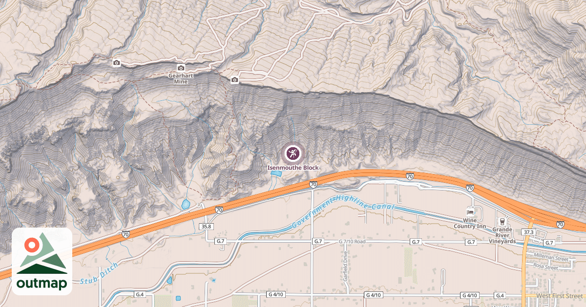 Map of Isenmouthe Block
